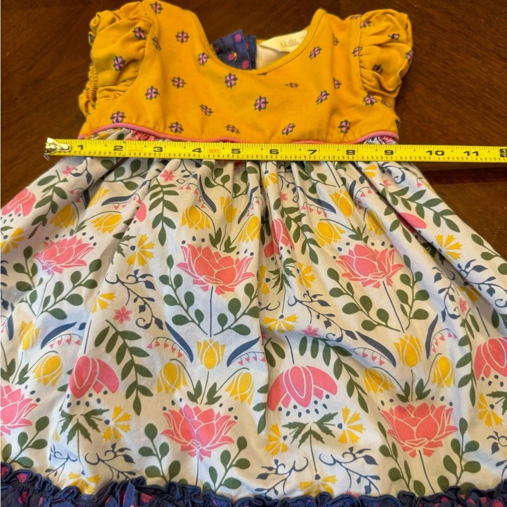 Matilda Jane Floral Girl’s Dress with Yellow and Pink Accents Size 18-24mos - Picture 2 of 5